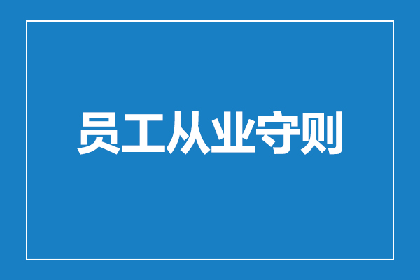 员工从业守则